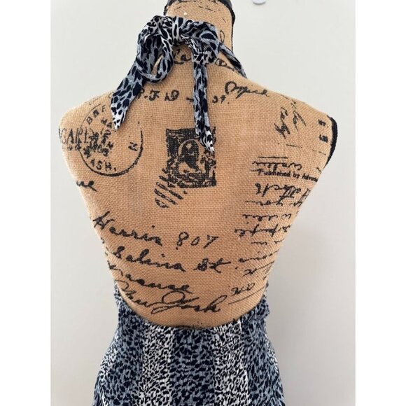 Leopard Print Low Cut Dress Size Med/Large - Picture 4 of 7